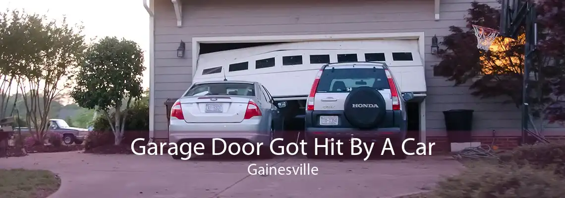 Garage Door Got Hit By A Car Gainesville